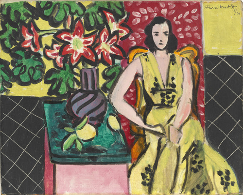 Henri Matisse - Seated Woman with a Vase of Amaryllis 1941
